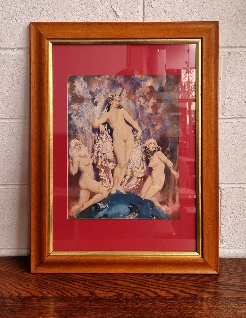 A Contemporary Coloured Print After Norman Lindsay