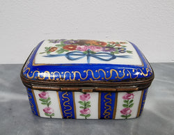 Lovely Antique Limoges Style Hand Painted Porcelain Casket Trinket Box | Antique & Vintage | Moonee Ponds Antiques | Australia Wide Delivery
