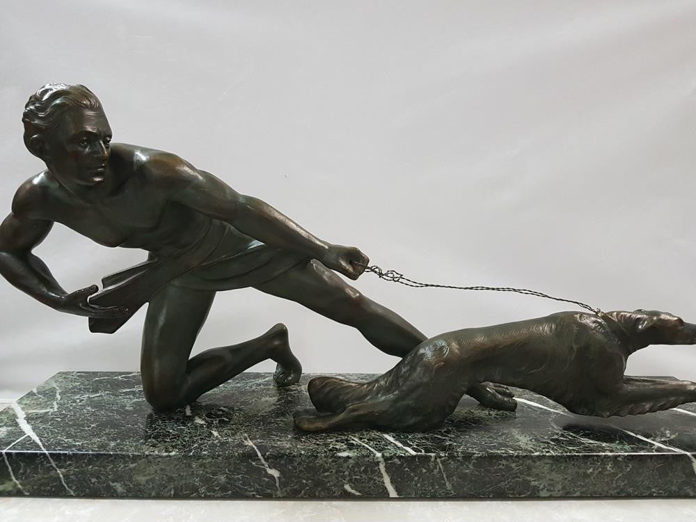 Art Deco Bronze Statue-1