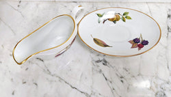 Worcester Evesham Small Jug and Saucer | Antique & Vintage | Moonee Ponds Antiques | Australia Wide Delivery