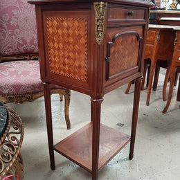 French Louis XVI Style Single Bedside Cabinet