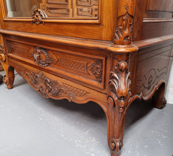 Single Door Walnut Louis XV Style Armoire | Antique & Vintage | Moonee Ponds Antiques | Australia Wide Delivery