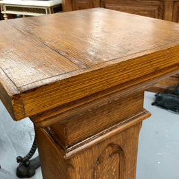 Lovely Antique Faux Oak Pedestal