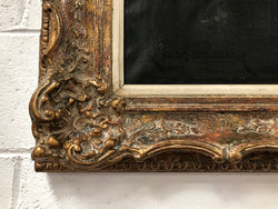 Signed French Oil On Canvas Painting Of Orchids In Basket In Gilt Frame | Antique & Vintage | Moonee Ponds Antiques | Australia Wide Delivery