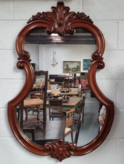 Antique Mahogany Rococo Style Wall Mirror | Antique & Vintage | Moonee Ponds Antiques | Australia Wide Delivery