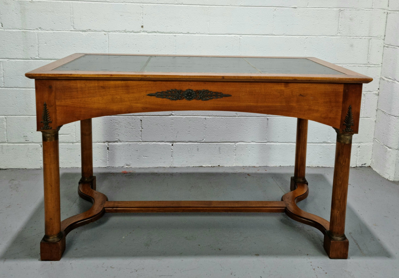Empire Style Walnut Desk With Pull Out Writing Slides | Antique & Vintage | Moonee Ponds Antiques | Australia Wide Delivery