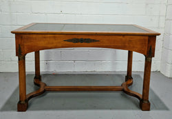 Empire Style Walnut Desk With Pull Out Writing Slides | Antique & Vintage | Moonee Ponds Antiques | Australia Wide Delivery