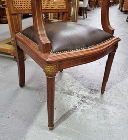 Imposing French Louis XV Style Inlaid Desk Chair with Ormolu Mounts | Antique & Vintage | Moonee Ponds Antiques | Australia Wide Delivery