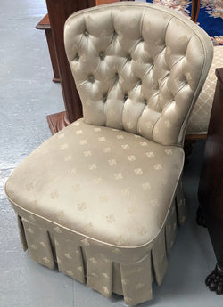 Lovely Upholstered Boudoir Chair | Antique & Vintage | Moonee Ponds Antiques | Australia Wide Delivery