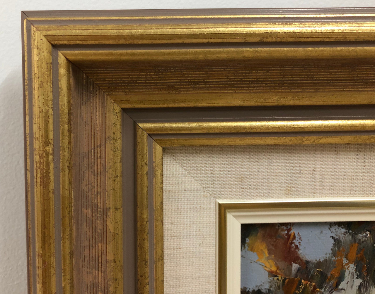 Beautiful Framed Autumn Leaves Watercolour