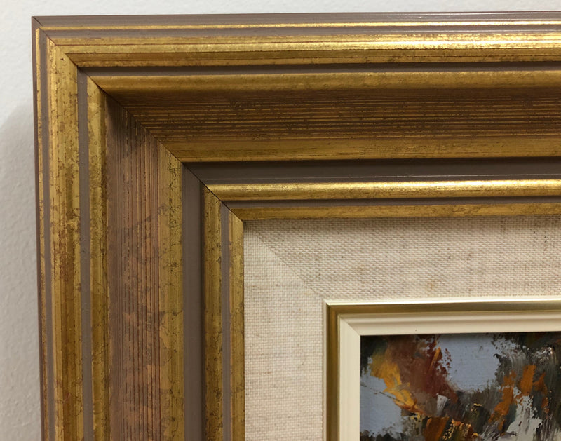 Beautiful Framed Autumn Leaves Watercolour