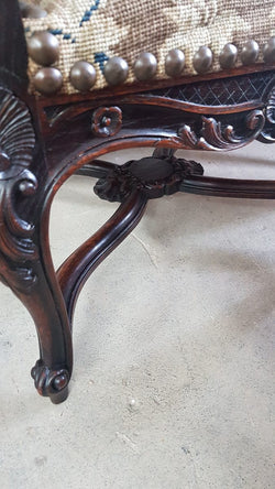 French 19th Century Regency Style Upholstered Armchair | Antique & Vintage | Moonee Ponds Antiques | Australia Wide Delivery
