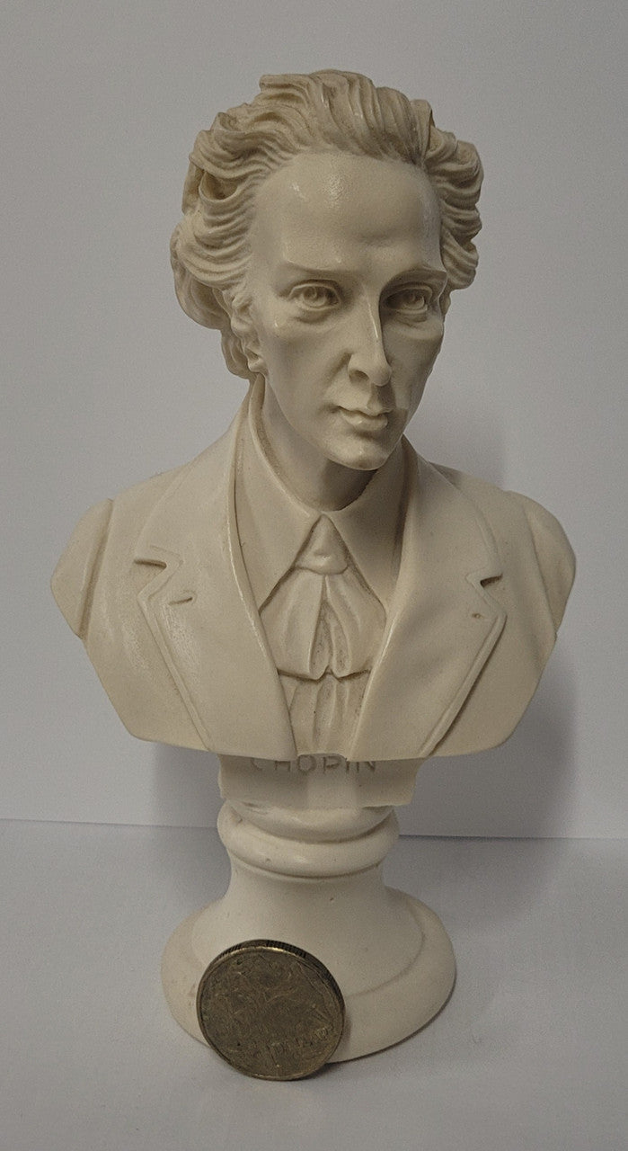 Vintage resin bust of "Chopin". It is in good original condition, please view photos as they help form part of the description.