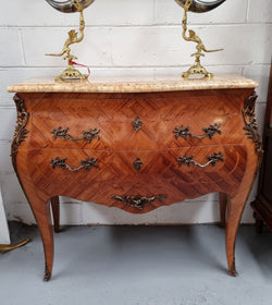 French Marquetry Inlaid Kingwood Marble Top Commode | Antique & Vintage | Moonee Ponds Antiques | Australia Wide Delivery