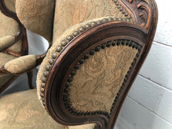 Beautiful Pair Of French Carved Arm Chairs | Antique & Vintage | Moonee Ponds Antiques | Australia Wide Delivery