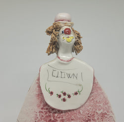 Pastel Ceramic Italian Clown Figure | Antique & Vintage | Moonee Ponds Antiques | Australia Wide Delivery