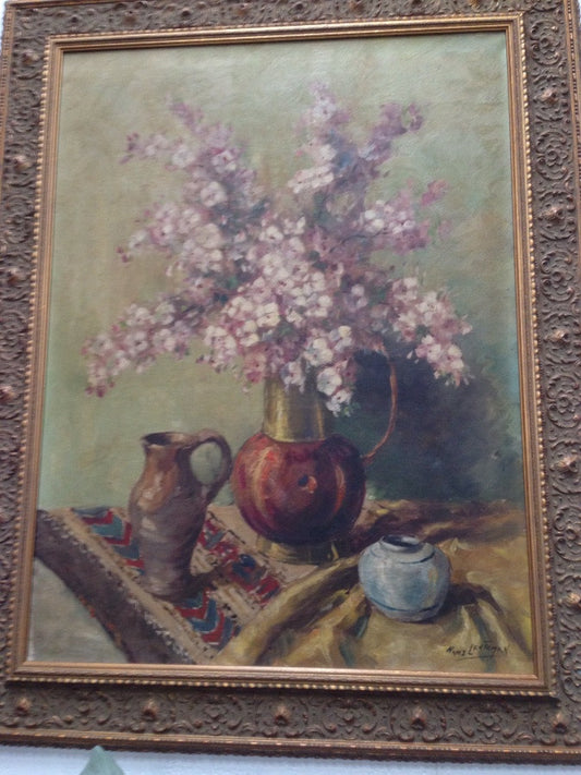 French Oil On Canvas Painting