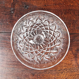 Lovely set of six crystal sweet glasses. In good original condition.