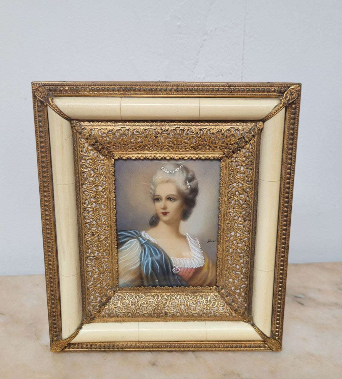 Beautifully Framed Hand Painted Miniature | Antique & Vintage | Moonee Ponds Antiques | Australia Wide Delivery