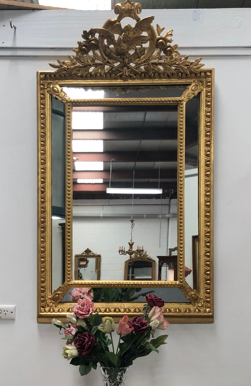 Beautiful French 19th Century Cushion Mirror | Antique & Vintage | Moonee Ponds Antiques | Australia Wide Delivery