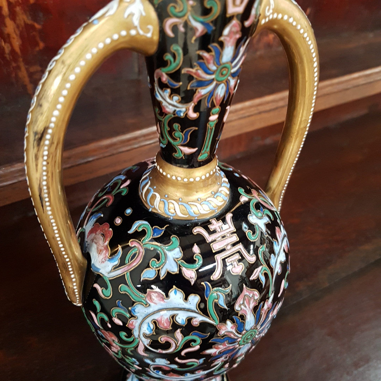 Victorian Enamel Vase | Antique & Vintage | Moonee Ponds Antiques | Australia Wide Delivery