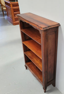 Compact French Louis XV Style Walnut Open Bookcase | Antique & Vintage | Moonee Ponds Antiques | Australia Wide Delivery