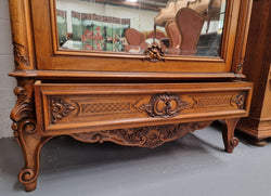 Single Door Walnut Louis XV Style Armoire | Antique & Vintage | Moonee Ponds Antiques | Australia Wide Delivery