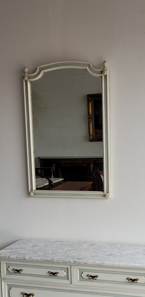 Vintage Louis 16th style French original painted mirror with its original mirror which is showing signs of age. They have been sourced from France and are in good original condition.