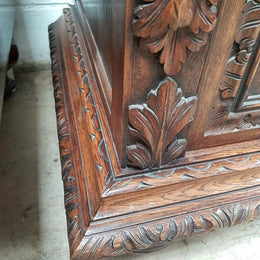 French 20th Century Carved Cabinet