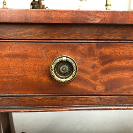 Regency Style 19th Century Leather Top Bureau