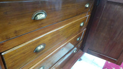 Australian Black Wood Art Deco Cabinet With Internal Storage | Antique & Vintage | Moonee Ponds Antiques | Australia Wide Delivery