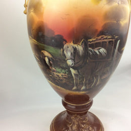 Pair Late Victorian English Vases
