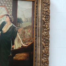 Sensational Antique Oil Painting On Canvas
