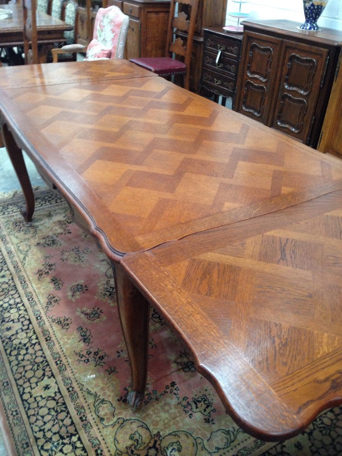 French Oak Extension Table