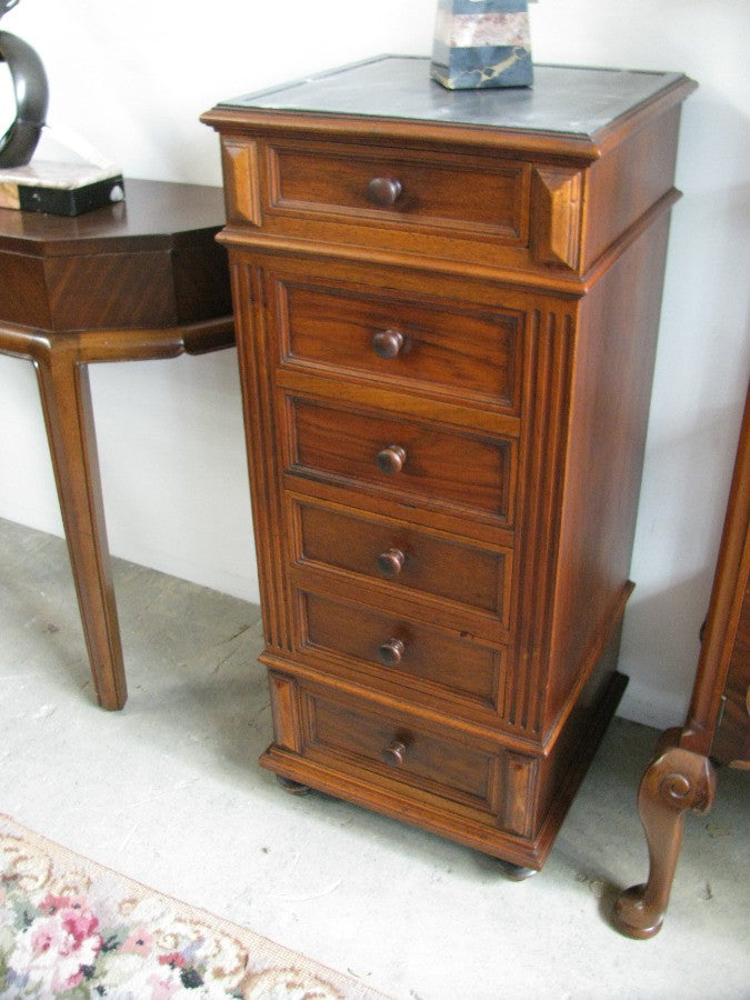 French Mahogany Bedside Cabinet