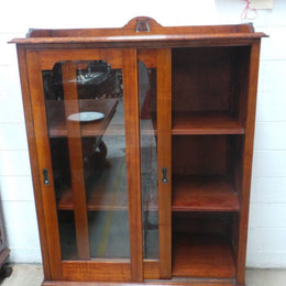 Arts And Crafts Black Wood Cabinet