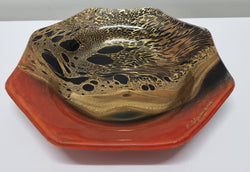 Eveline Schumann, signed, Australian Art Glass Bowl | Antique & Vintage | Moonee Ponds Antiques | Australia Wide Delivery
