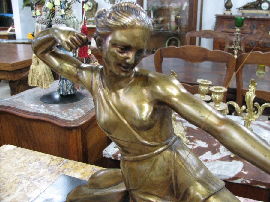 Salvatore Melani Deco Bronze Archer | Antique & Vintage | Moonee Ponds Antiques | Australia Wide Delivery