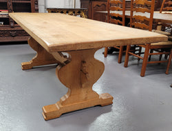 Stunning French Oak Farmhouse Table With Two Extension Leaves | Antique & Vintage | Moonee Ponds Antiques | Australia Wide Delivery