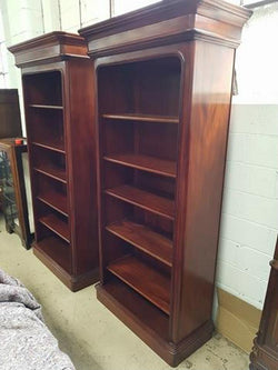 Australian Custom Built Solid Mahogany Bookcases | Antique & Vintage | Moonee Ponds Antiques | Australia Wide Delivery