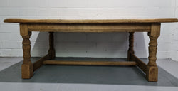 French Country Style Bleached Oak Farmhouse Table | Antique & Vintage | Moonee Ponds Antiques | Australia Wide Delivery