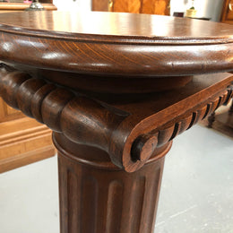 Stunning Tudor Style English Oak Pedestal