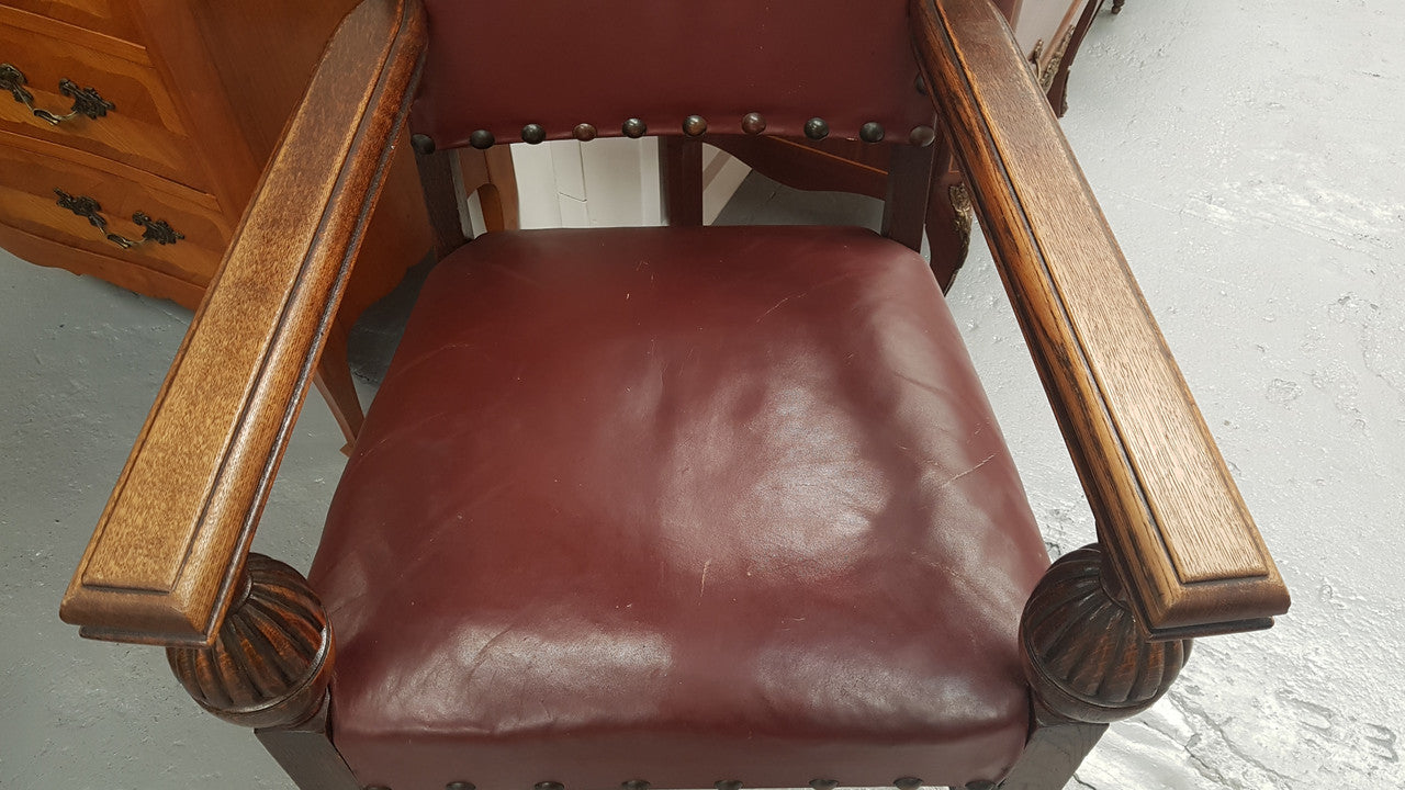 Tudor Style Desk Chair | Antique & Vintage | Moonee Ponds Antiques | Australia Wide Delivery