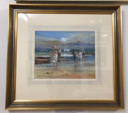 Judy Talacko Windy Day At The Beach Mornington | Antique & Vintage | Moonee Ponds Antiques | Australia Wide Delivery
