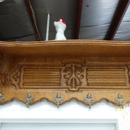 Nicely Carved French Oak Coat Rack