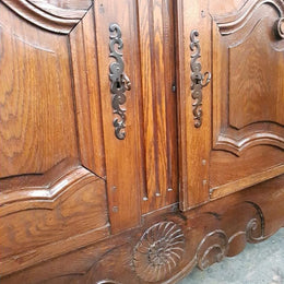 French Oak Two Door Sideboard