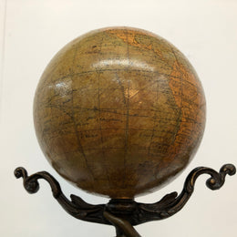 Rare "Adolphe Mougin", Figural Clock ‘La Terre‘ with World Globe