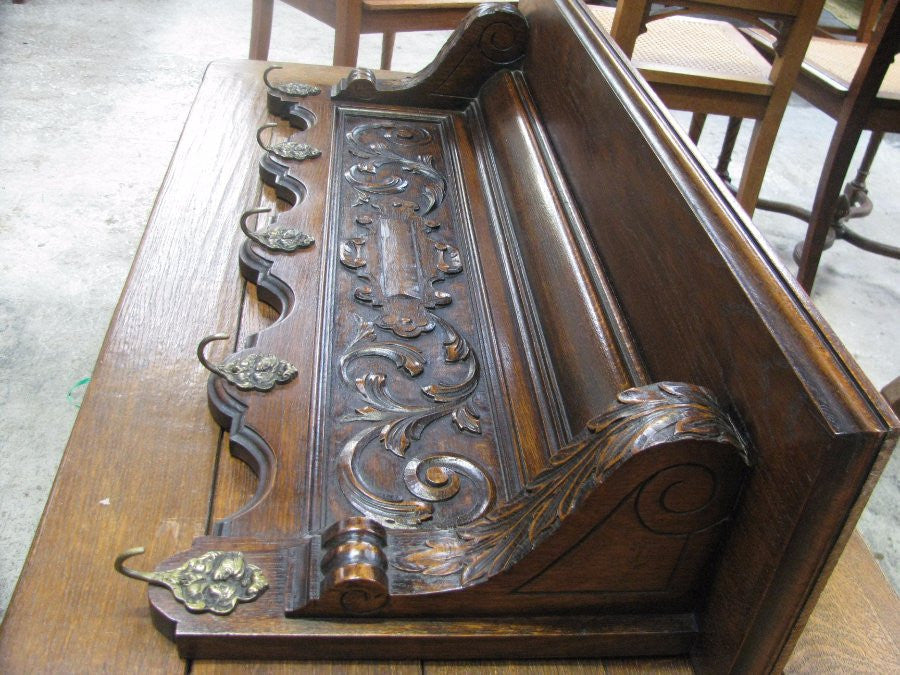 Carved French Oak Hat Rack