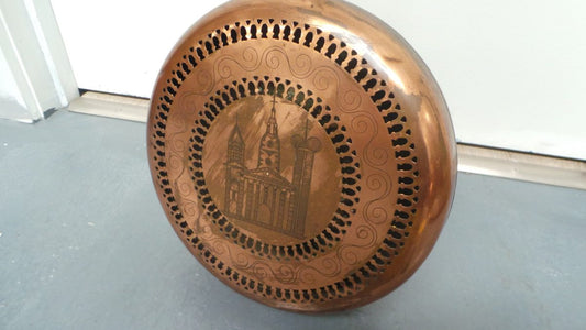 Antique French Copper Bed Warmer