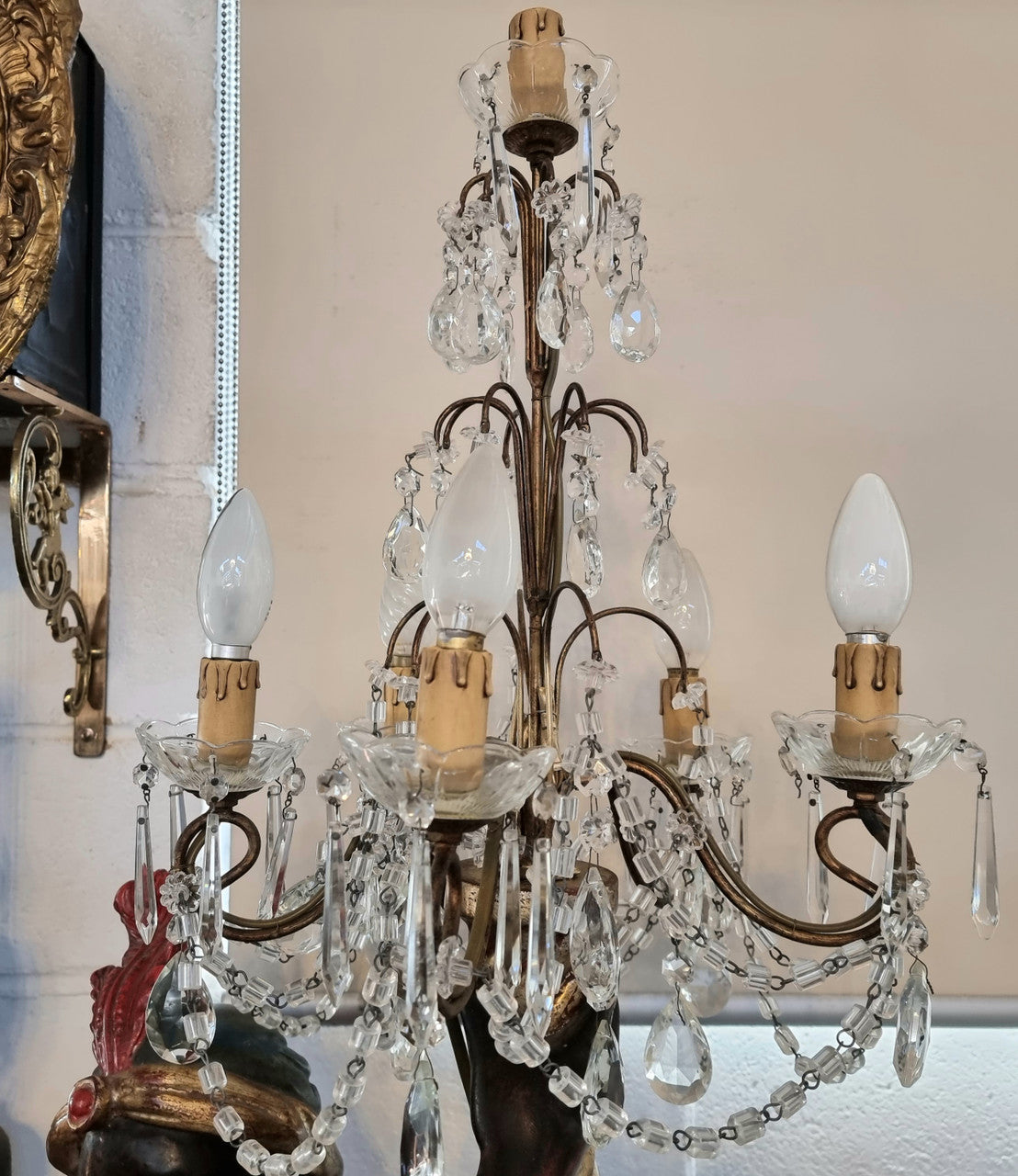 19th Century Italian Wooden Blackamoor Lamp | Antique & Vintage | Moonee Ponds Antiques | Australia Wide Delivery